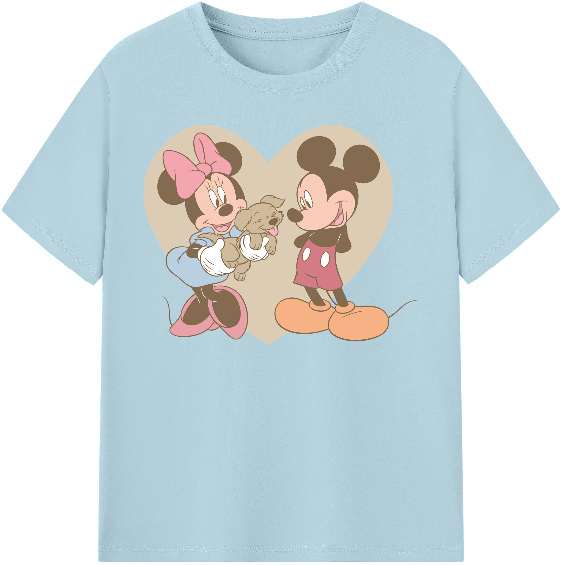 （画像用） ミッキーマウス Mickey Mouse 綿100％半袖Tシャツ（フロントプリント）
